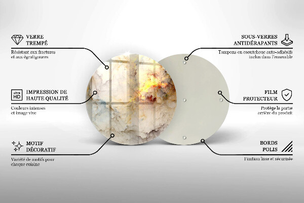 Kuchynská doska zo skla Textúra mramoru so zlatom