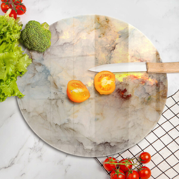 Kuchynská doska zo skla Textúra mramoru so zlatom