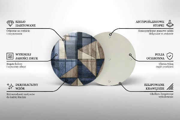 Kuchynská doska zo skla Geometrická abstrakcia