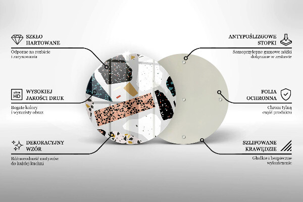 Kuchynská doska zo skla Kamenina