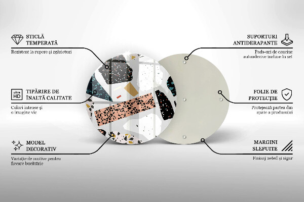 Kuchynská doska zo skla Kamenina