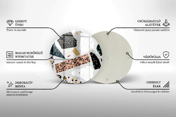 Kuchynská doska zo skla Kamenina