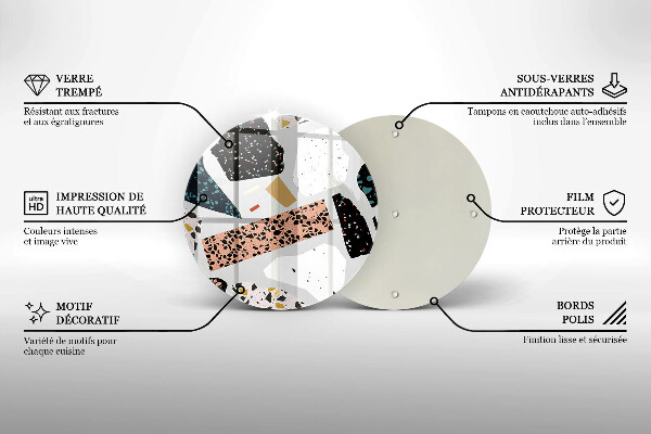 Kuchynská doska zo skla Kamenina