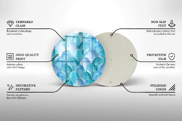 Kuchynská doska zo skla Akvarelové váhy