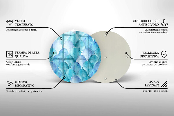 Kuchynská doska zo skla Akvarelové váhy