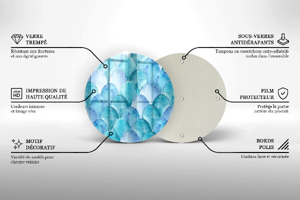 Kuchynská doska zo skla Akvarelové váhy