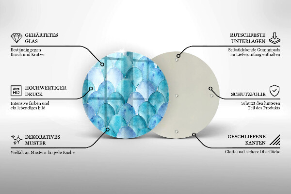 Kuchynská doska zo skla Akvarelové váhy