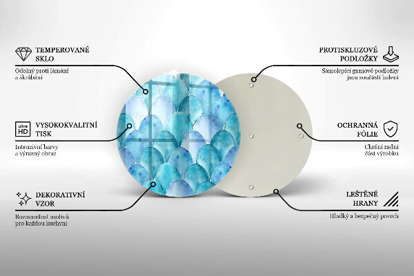 Kuchynská doska zo skla Akvarelové váhy