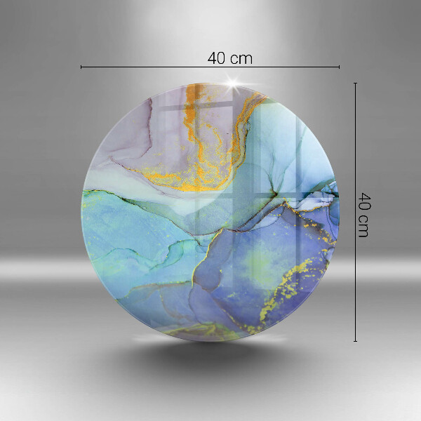 Kuchynská doska zo skla Prasknutý zlatý kameň