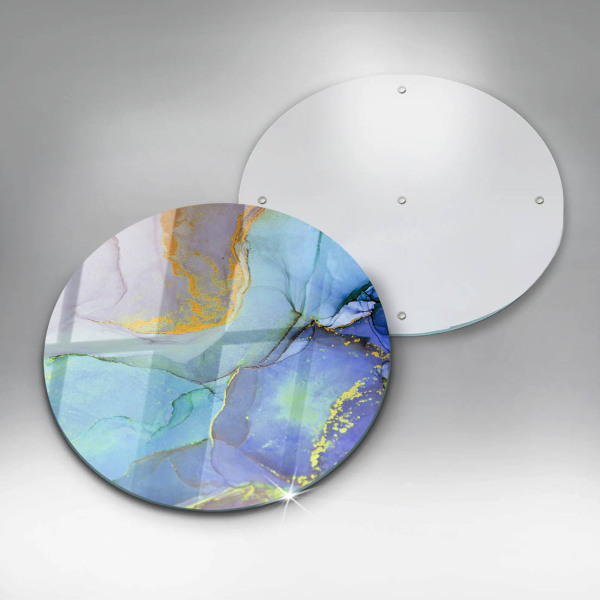 Kuchynská doska zo skla Prasknutý zlatý kameň