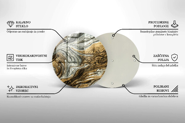 Kuchynská doska zo skla Bohatá abstrakcia