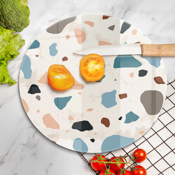 Kuchynská doska zo skla Dekoratívna kamenina