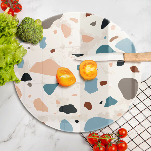 Kuchynská doska zo skla Dekoratívna kamenina