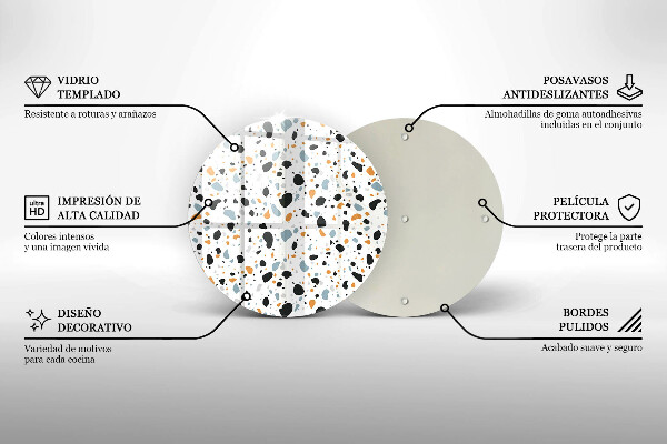 Kuchynská doska zo skla Dekoratívna kamenina