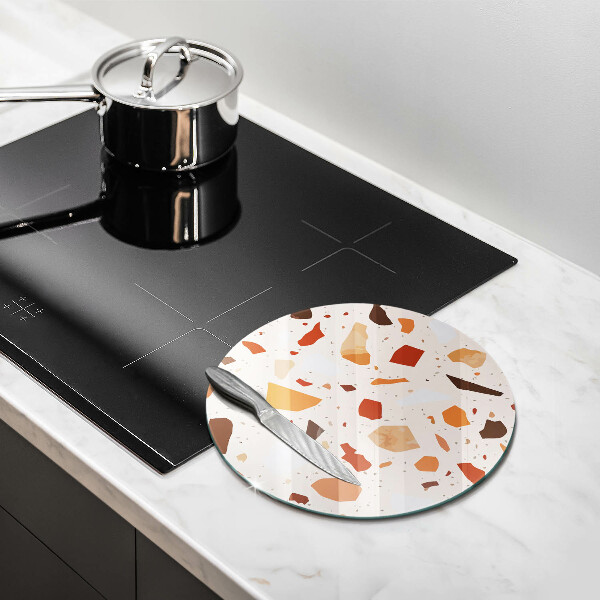 Kuchynská doska zo skla Dekoratívna kamenina