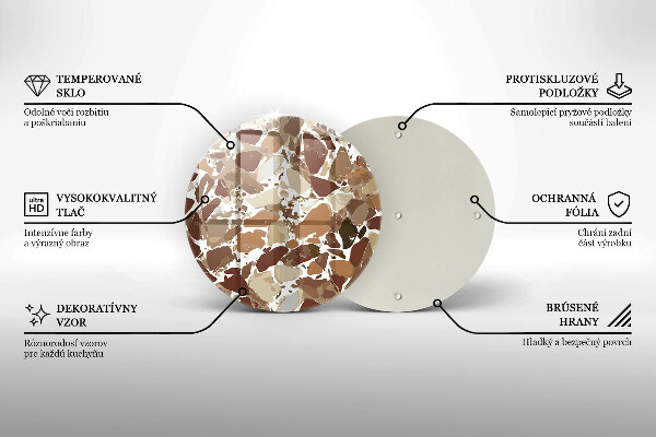 Kuchynská doska zo skla Kamenné ozdobné škvrny