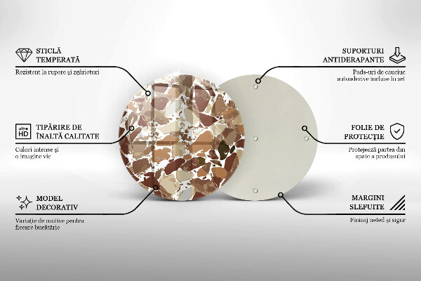 Kuchynská doska zo skla Kamenné ozdobné škvrny