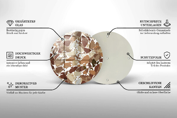 Kuchynská doska zo skla Kamenné ozdobné škvrny