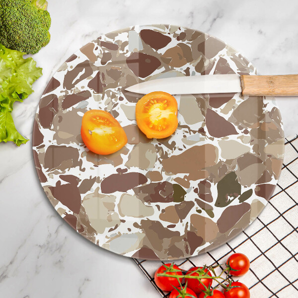 Kuchynská doska zo skla Kamenné ozdobné škvrny