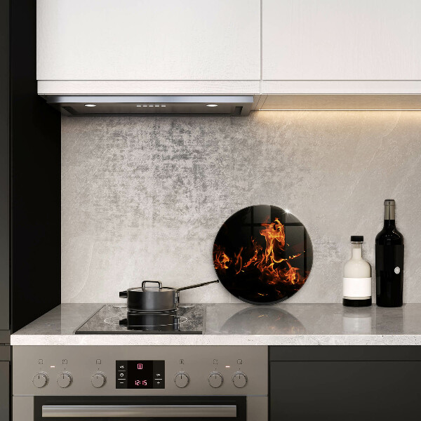 Kuchynská doska zo skla Zapáľ živý plameň