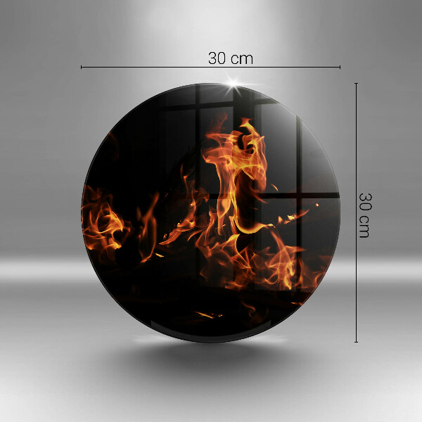 Kuchynská doska zo skla Zapáľ živý plameň