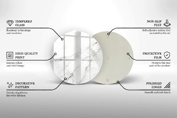 Kuchynská doska zo skla Elegantná textúra mramoru