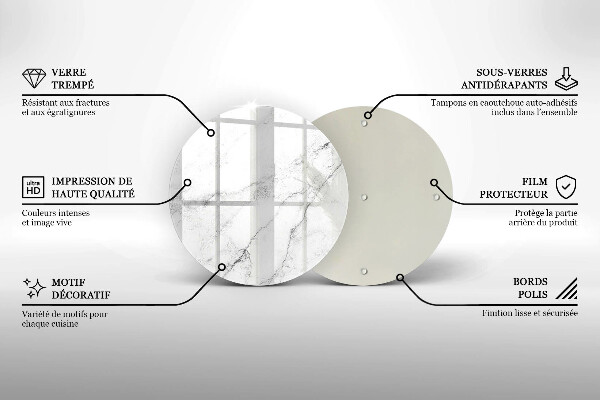 Kuchynská doska zo skla Elegantná textúra mramoru