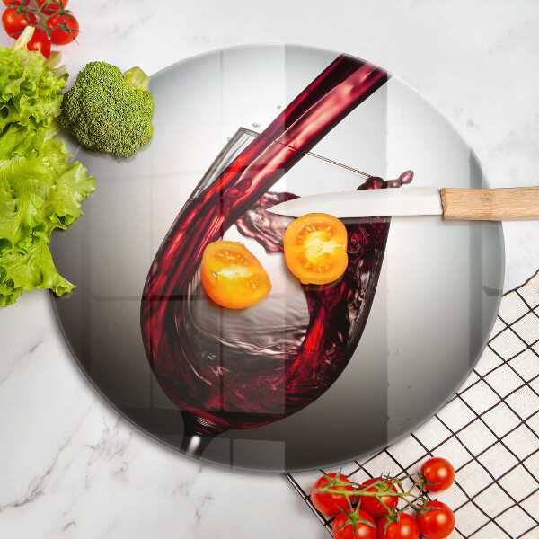 Kuchynská doska zo skla Sklo a červené víno