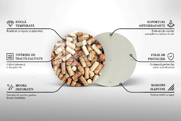Kuchynská doska zo skla Bezšvový vzor vínových zátok