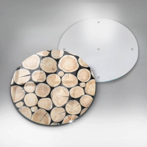 Kuchynská doska zo skla Drevené kmene stromov