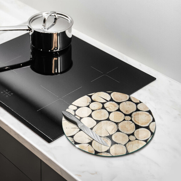 Kuchynská doska zo skla Drevené kmene stromov