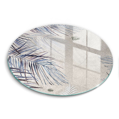 Kuchynská doska veľká zo skla Jemné listy