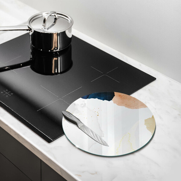 Kuchynská doska veľká zo skla Abstraktné škvrny