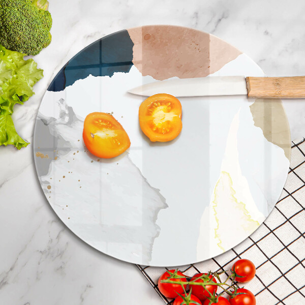 Kuchynská doska veľká zo skla Abstraktné škvrny