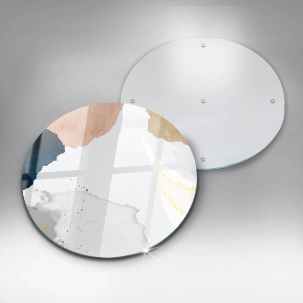 Kuchynská doska veľká zo skla Abstraktné škvrny