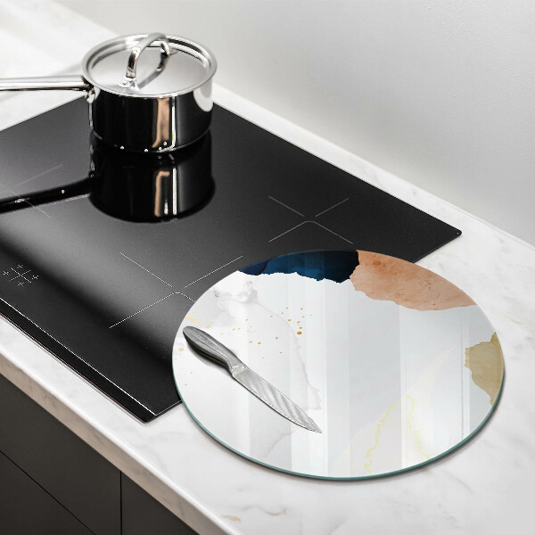 Kuchynská doska veľká zo skla Abstraktné škvrny