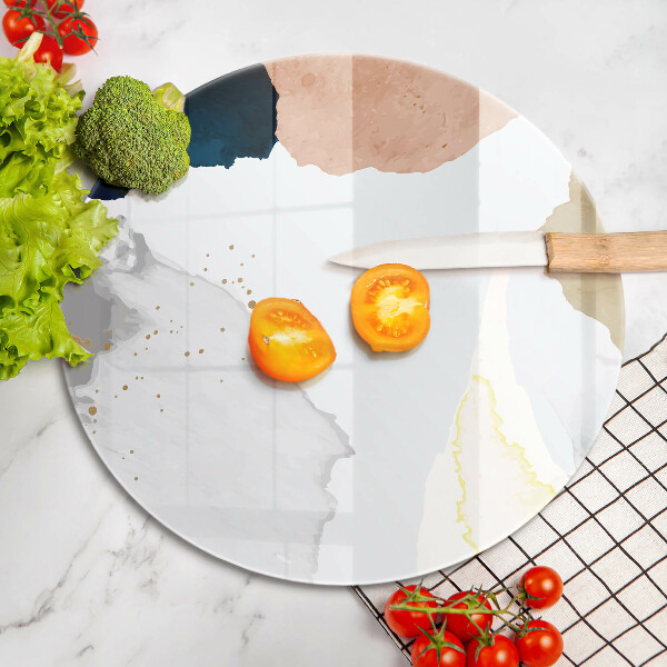 Kuchynská doska veľká zo skla Abstraktné škvrny