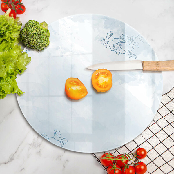 Kuchynská doska veľká zo skla Jemné pozadie