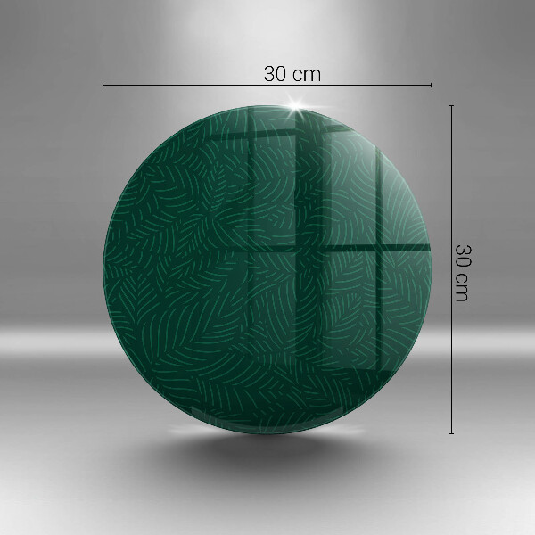 Kuchynská doska veľká zo skla Minimalistické listy