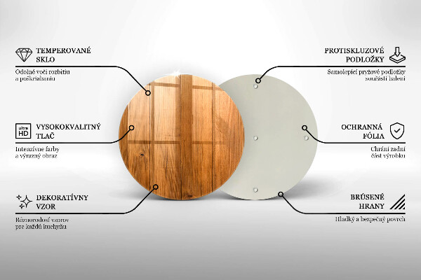 Kuchynská doska veľká zo skla Drevené dosky