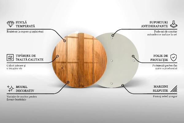 Kuchynská doska veľká zo skla Drevené dosky