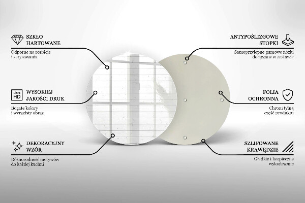 Kuchynská doska veľká zo skla Moderné svetlé dosky