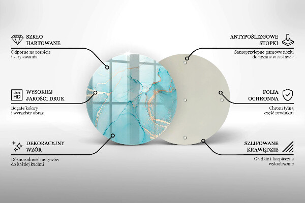 Kuchynská doska veľká zo skla Kamenná abstrakcia