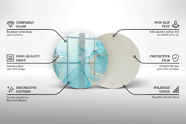 Kuchynská doska veľká zo skla Kamenná abstrakcia