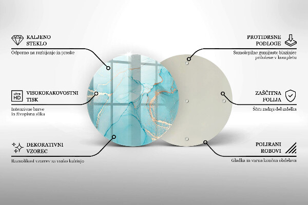 Kuchynská doska veľká zo skla Kamenná abstrakcia