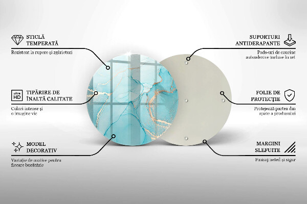 Kuchynská doska veľká zo skla Kamenná abstrakcia