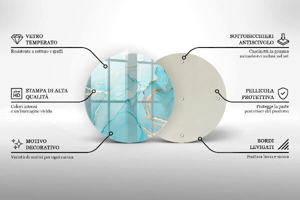 Kuchynská doska veľká zo skla Kamenná abstrakcia
