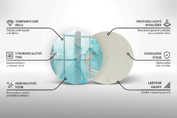 Kuchynská doska veľká zo skla Kamenná abstrakcia