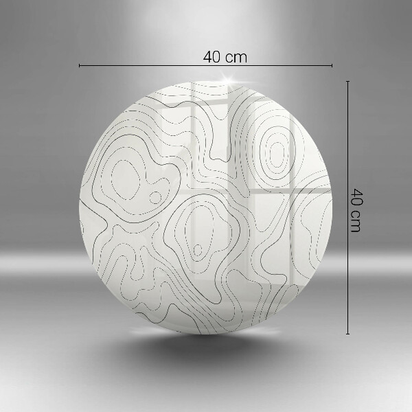 Kuchynská doska veľká zo skla Dizajn čiarového umenia