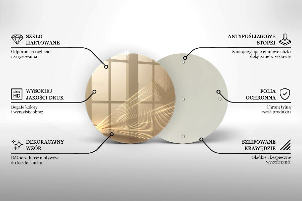 Kuchynská doska veľká zo skla Moderná abstrakcia